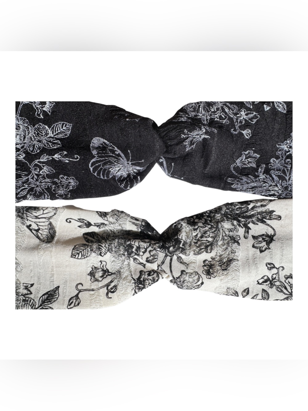 Cotton Butterfly/Rose knot Headband (stretchy) - Picture 3 of 3